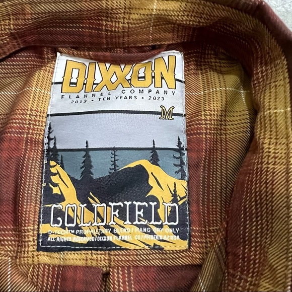 Dixxon Flannel Pearl Snap Goldfield Plaid Long Sleeve Women's Sz M Western Boho - Picture 7 of 12